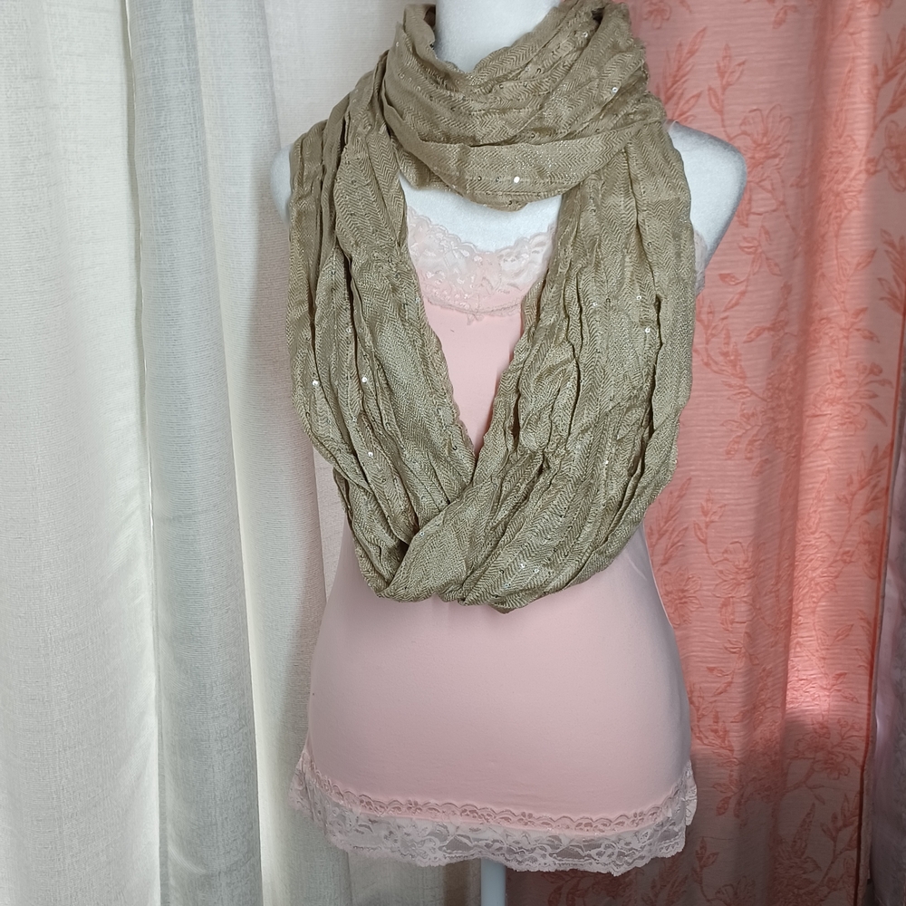 Scarf for Women With A Glittery Touch And Sequins